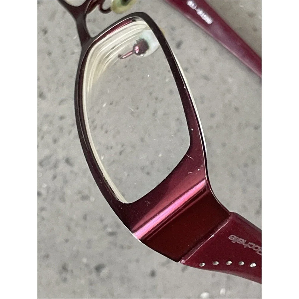 Rochelle Gagnon RG361 Italy Eyeglasses Frames ONLY 50-18-135 Col. Merlot red